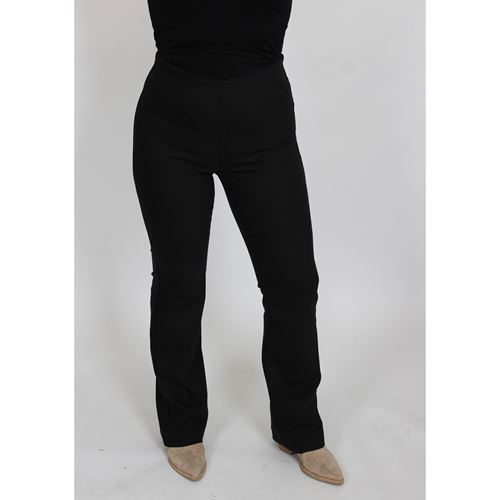 Byxor - Tiffy flare pant – black